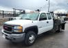 2005 White /Black GMC Sierra 3500 Ext. Cab 4WD (1GDJK39G65E) with an 8.1L V8 OHV 16V engine, Automatic transmission, located at 450 N Russell, Missoula, MT, 59801, (406) 543-6600, 46.874496, -114.017433 - One Owner Beast of a Truck. 8.1l v8 Engine. 4 Wheel Drive. Automatic Transmission. Dual Rear Tires. Air Conditioning. AM FM. Water Tank. 8hp Honda {Pump with two Hose Reels and Sprayers. - Photo#2